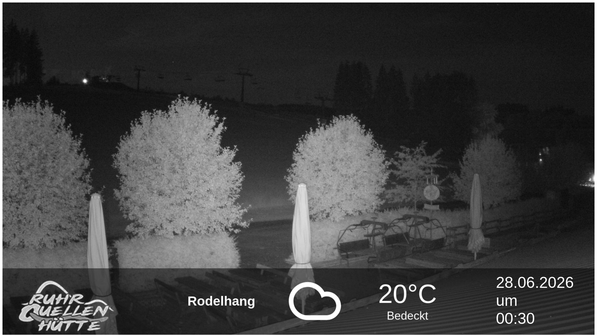Archived image Webcam Ruhrquelle Winterberg Lower station
