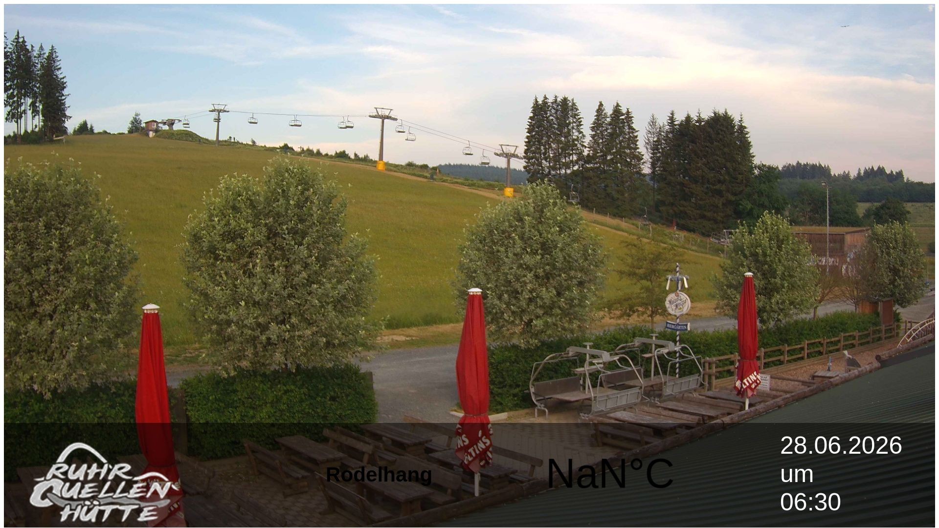 Archived image Webcam Ruhrquelle Winterberg Lower station