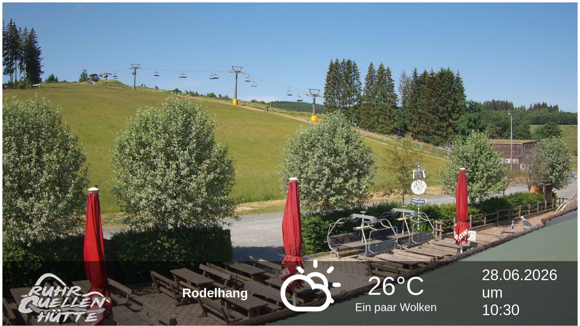 Archived image Webcam Ruhrquelle Winterberg Lower station