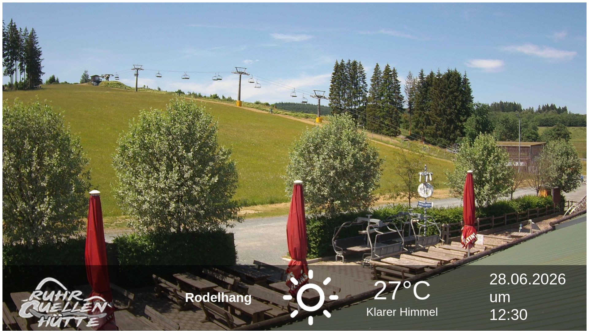 Archived image Webcam Ruhrquelle Winterberg Lower station