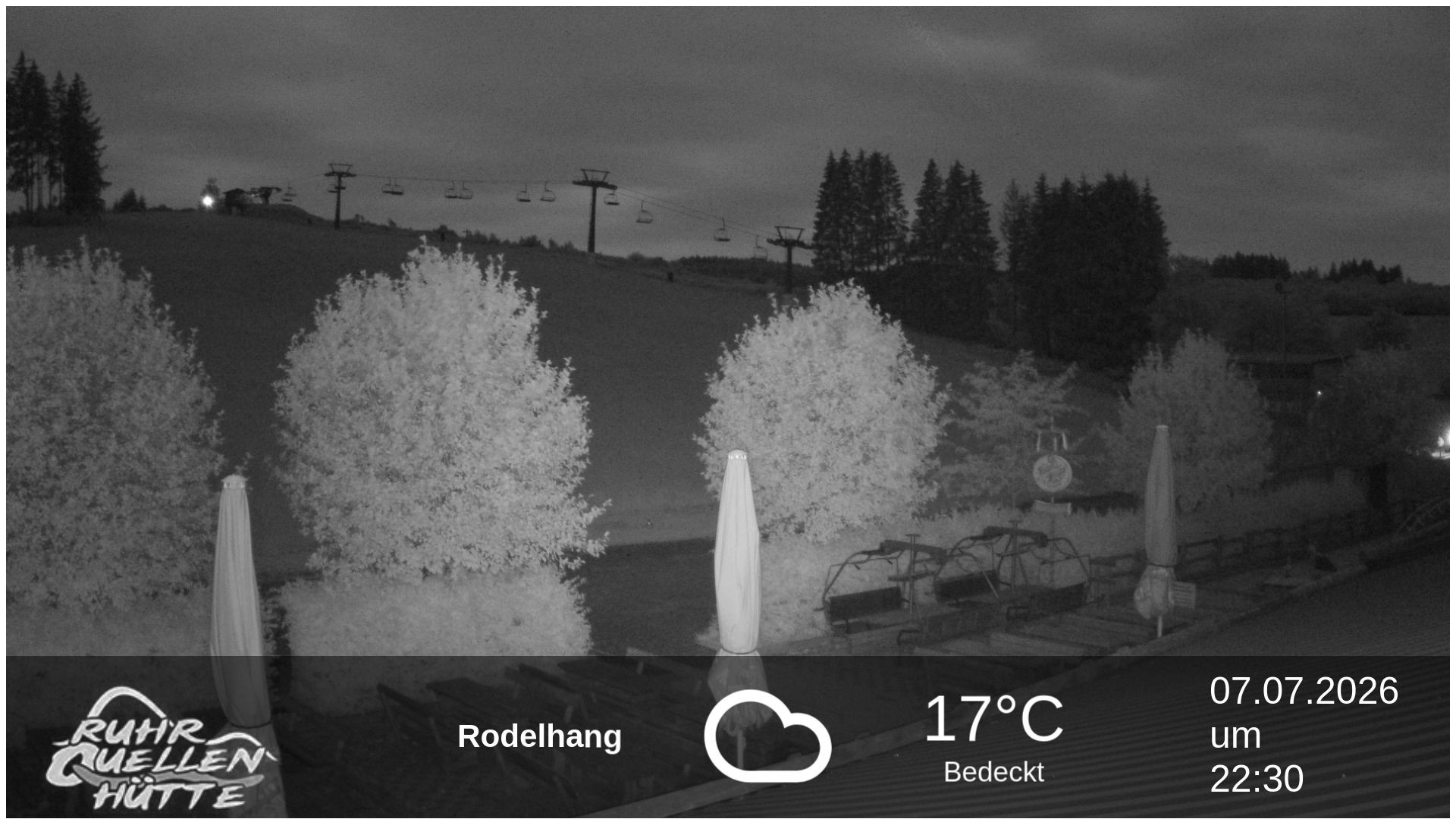 Archived image Webcam Ruhrquelle Winterberg Lower station