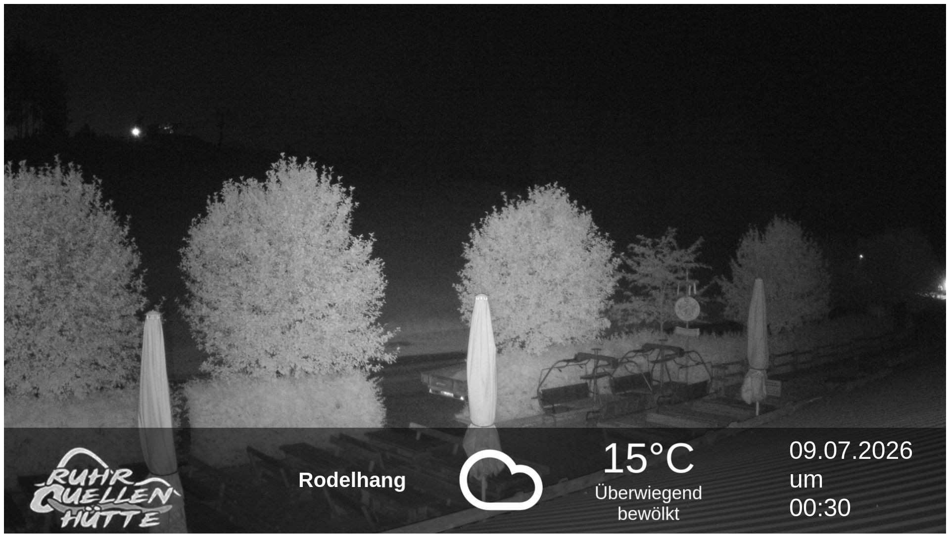 Archived image Webcam Ruhrquelle Winterberg Lower station