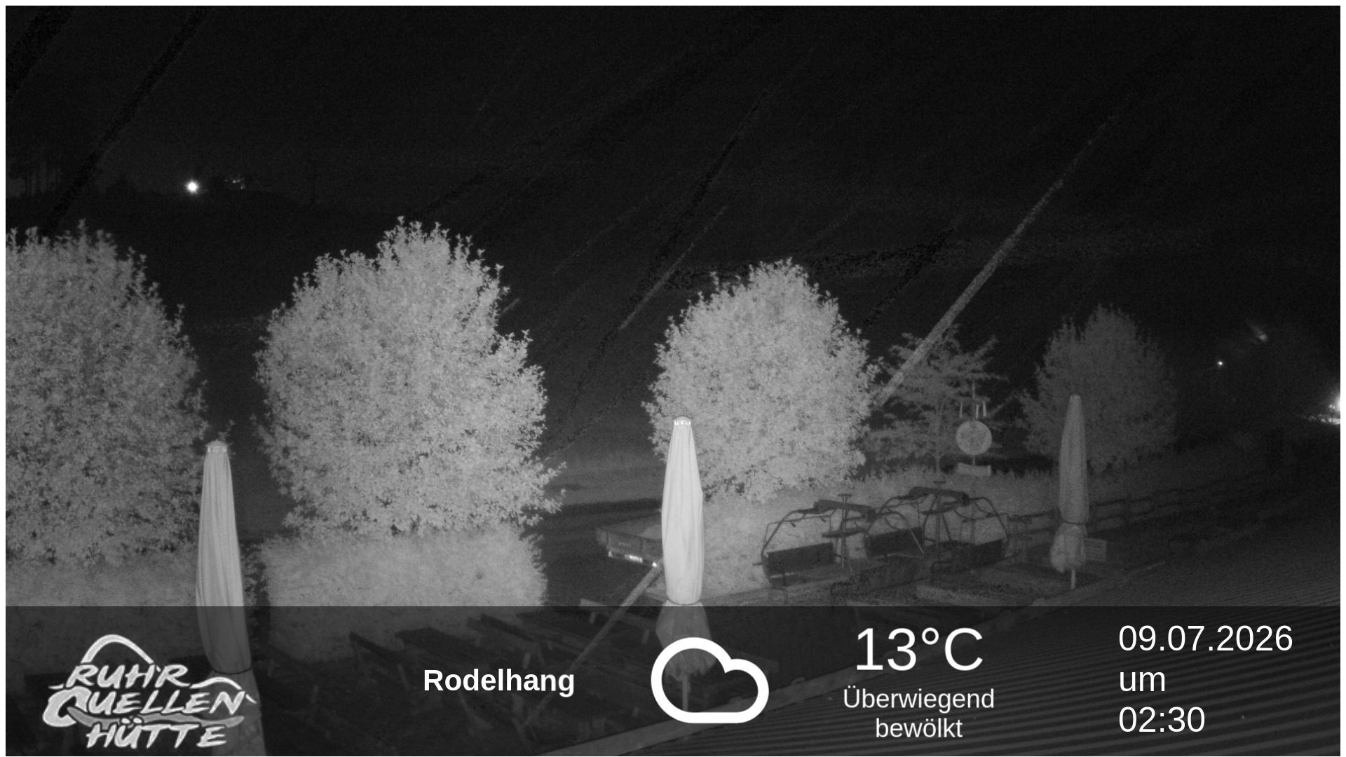 Archived image Webcam Ruhrquelle Winterberg Lower station