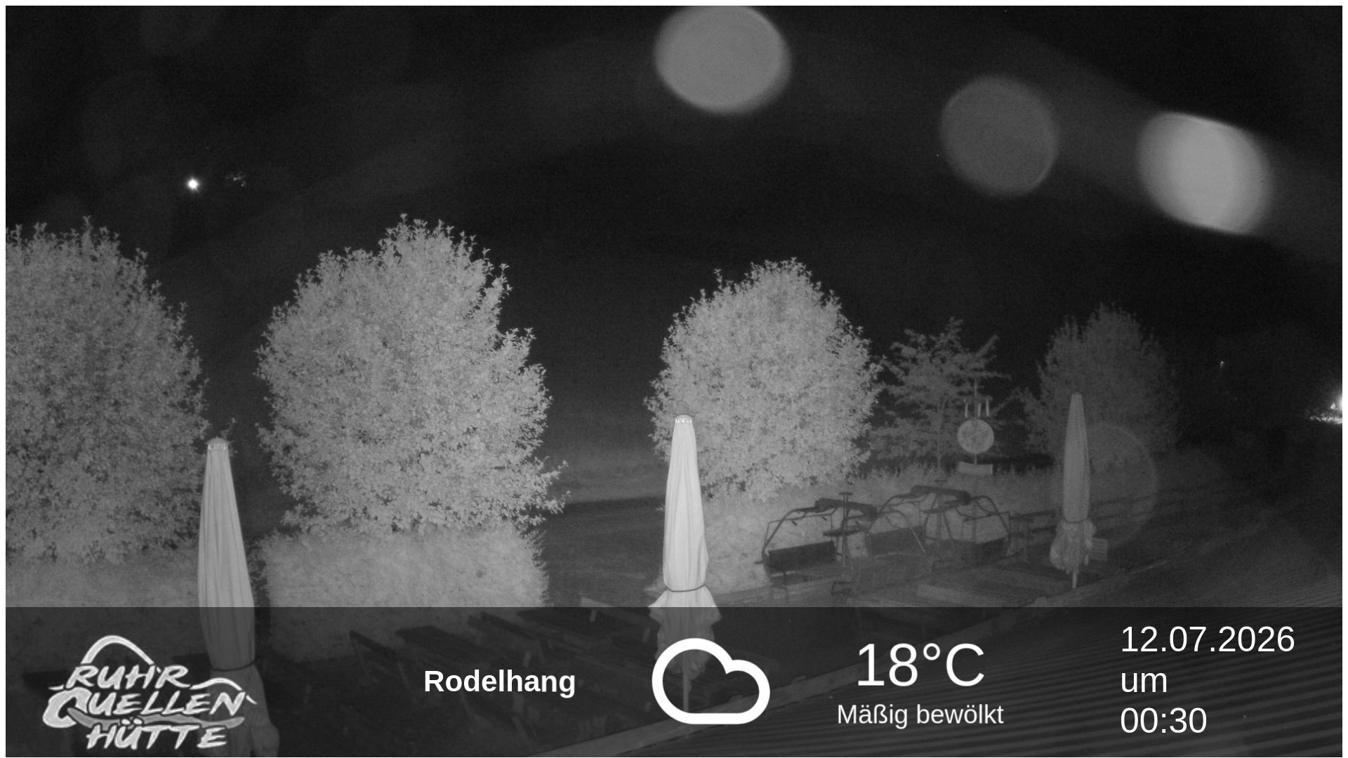 Archived image Webcam Ruhrquelle Winterberg Lower station