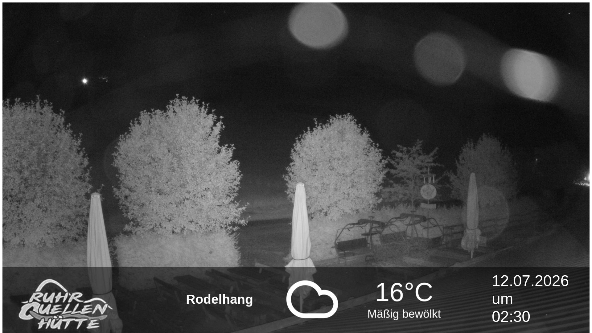 Archived image Webcam Ruhrquelle Winterberg Lower station