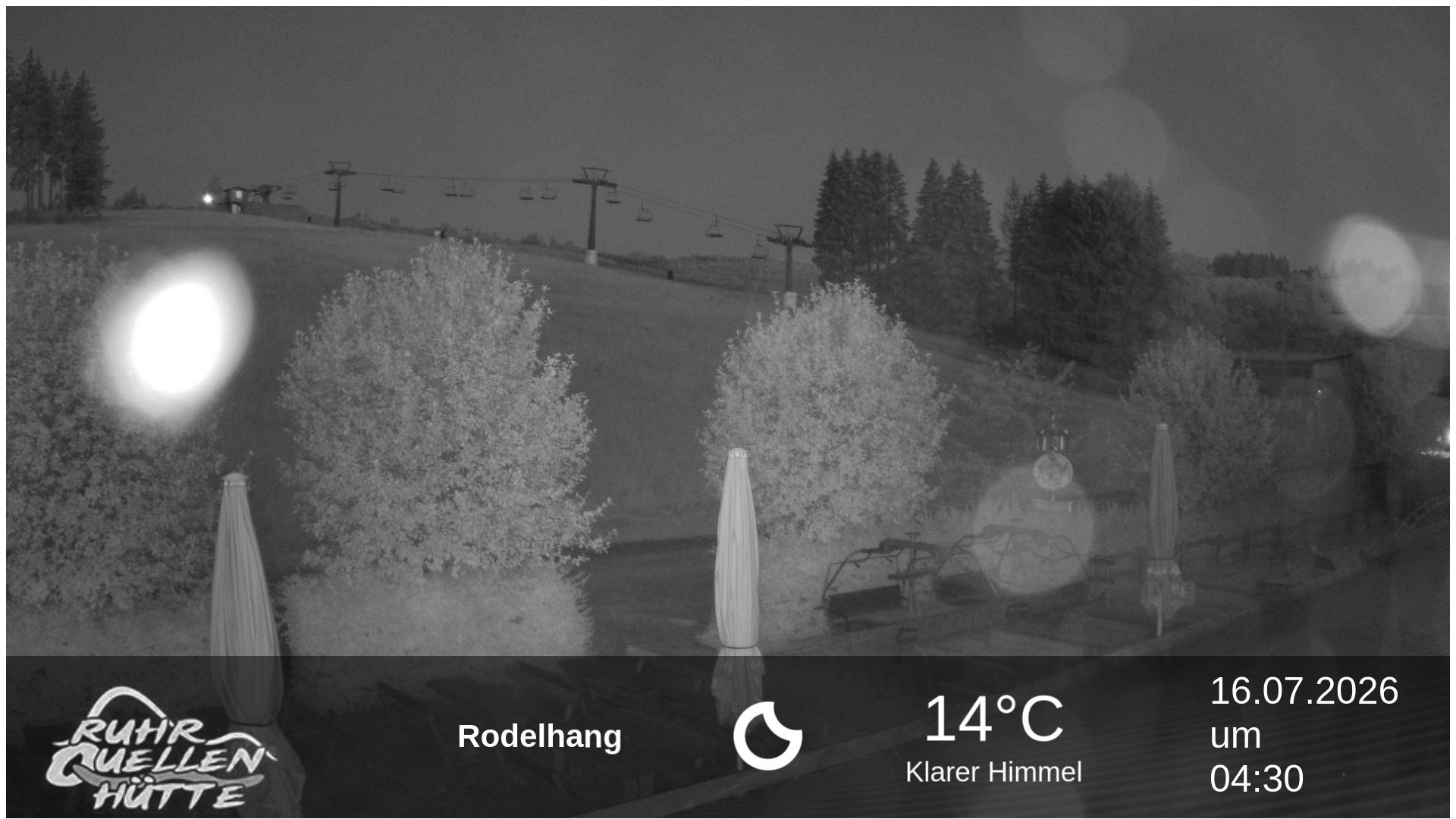 Archived image Webcam Ruhrquelle Winterberg Lower station
