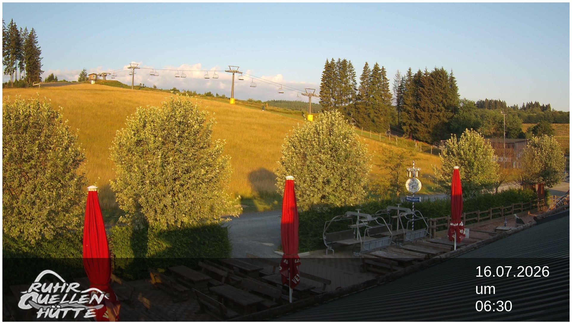 Archived image Webcam Ruhrquelle Winterberg Lower station