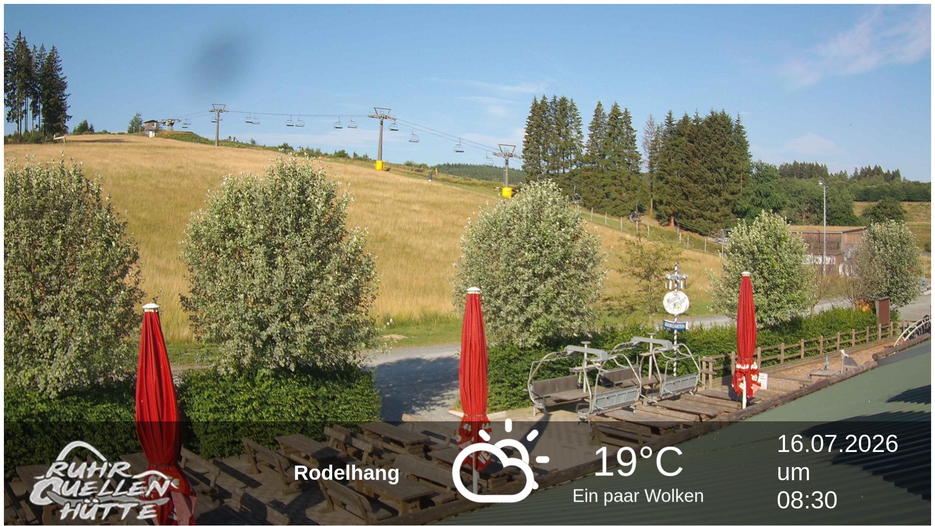 Archived image Webcam Ruhrquelle Winterberg Lower station