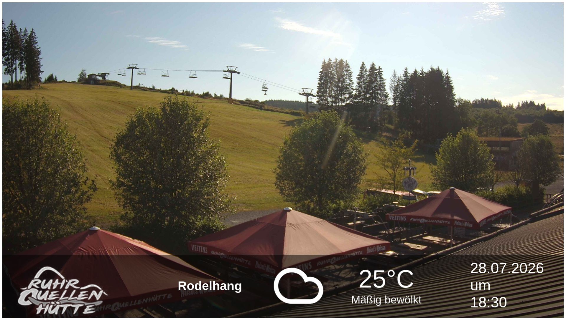 Archived image Webcam Ruhrquelle Winterberg Lower station