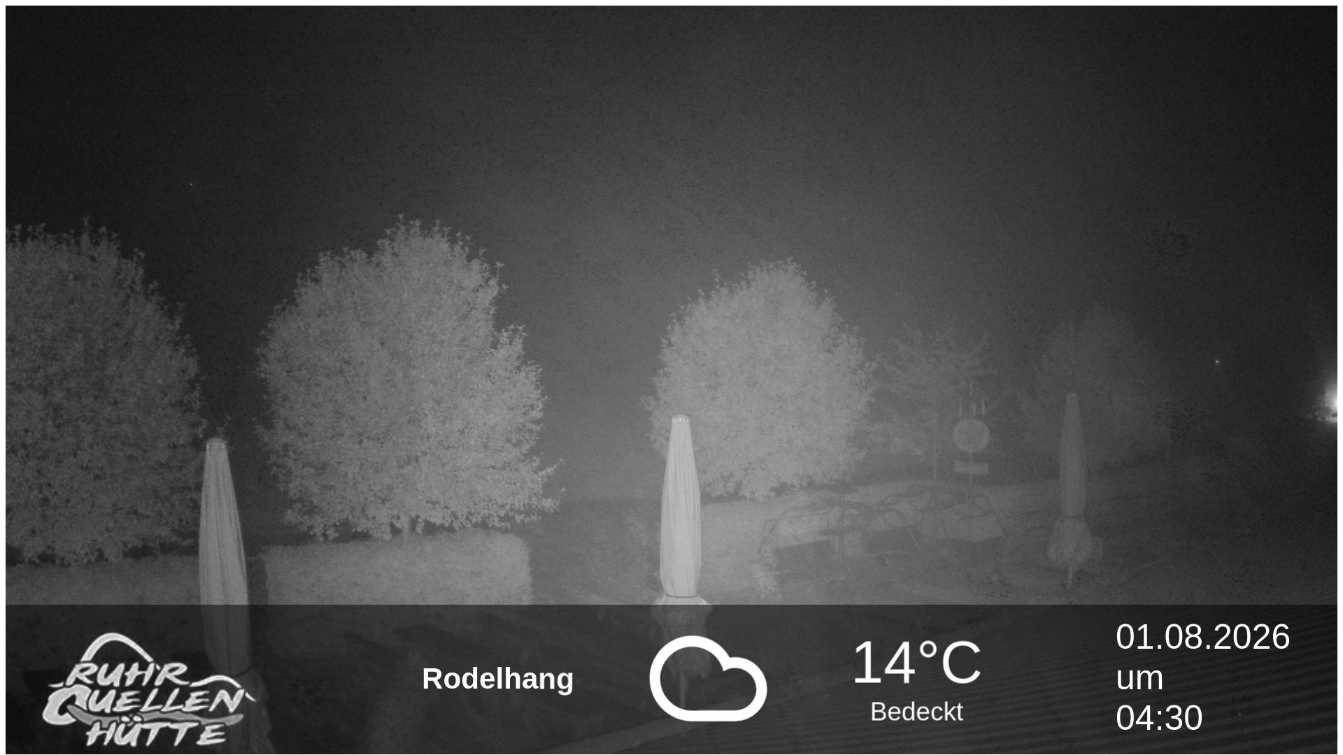 Archived image Webcam Ruhrquelle Winterberg Lower station