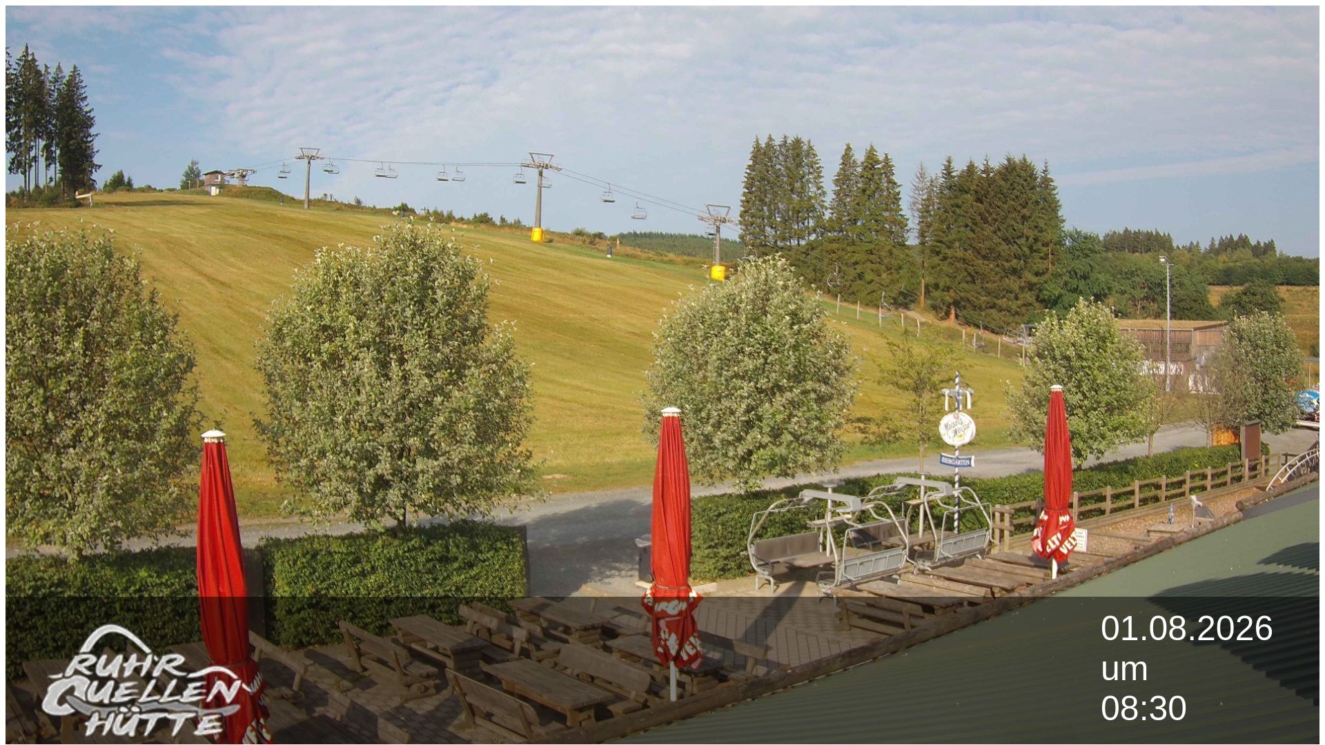 Archived image Webcam Ruhrquelle Winterberg Lower station