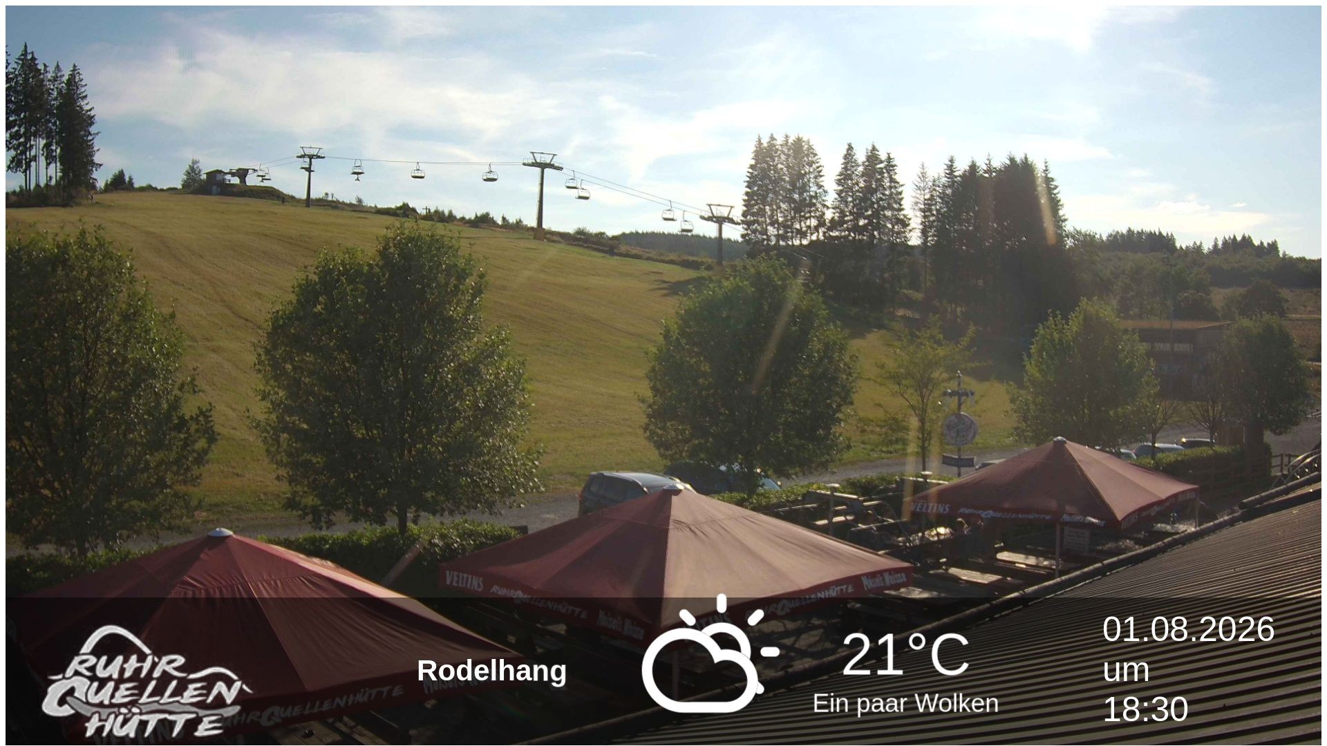 Archived image Webcam Ruhrquelle Winterberg Lower station