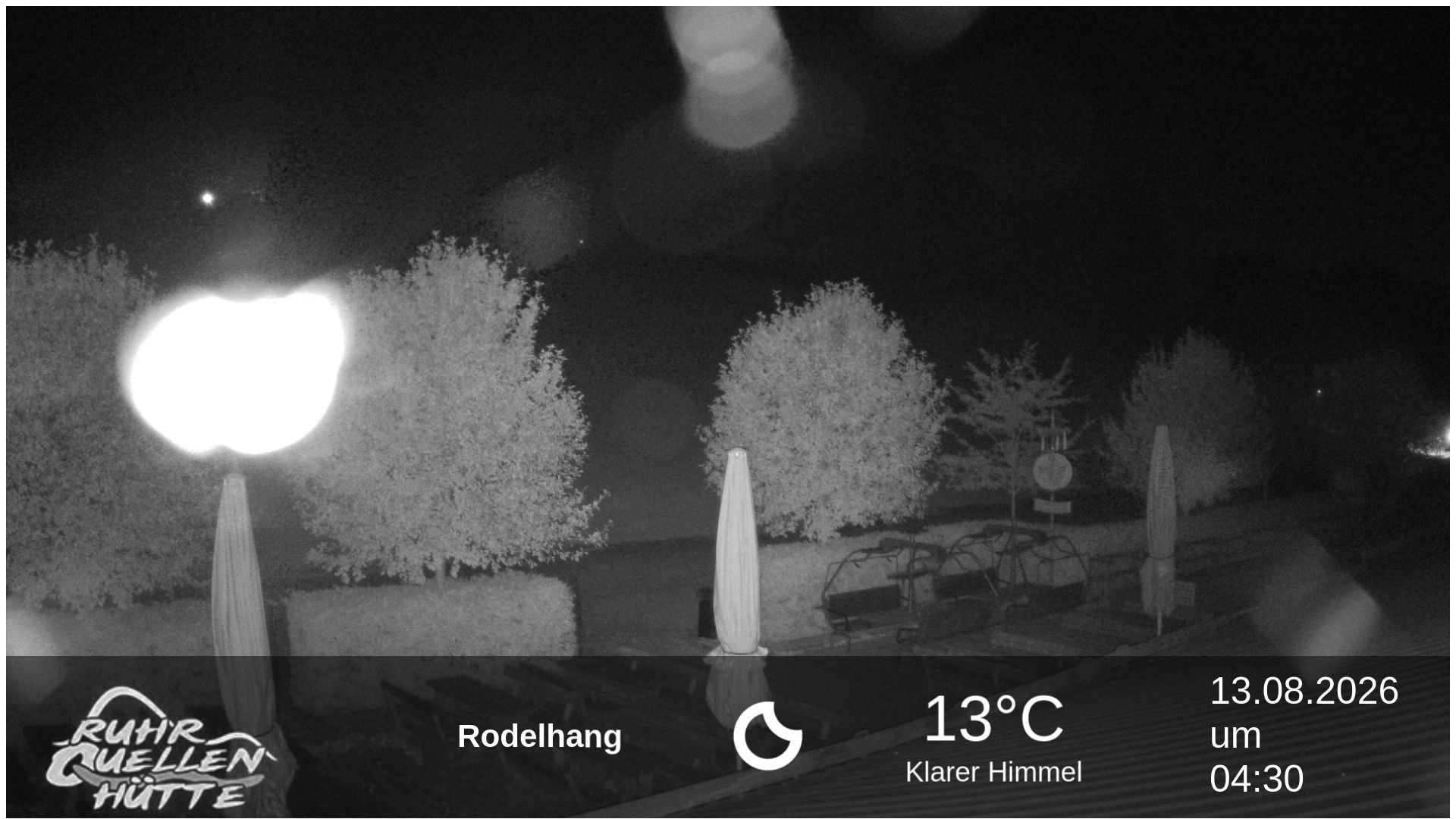 Archived image Webcam Ruhrquelle Winterberg Lower station