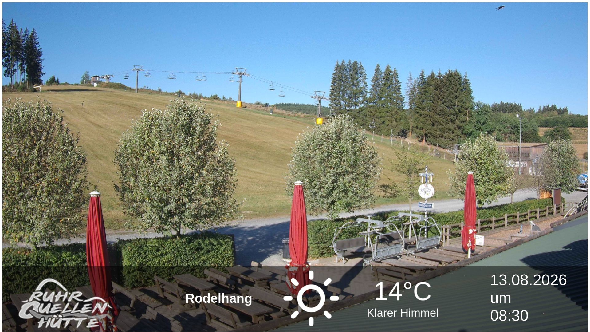 Archived image Webcam Ruhrquelle Winterberg Lower station