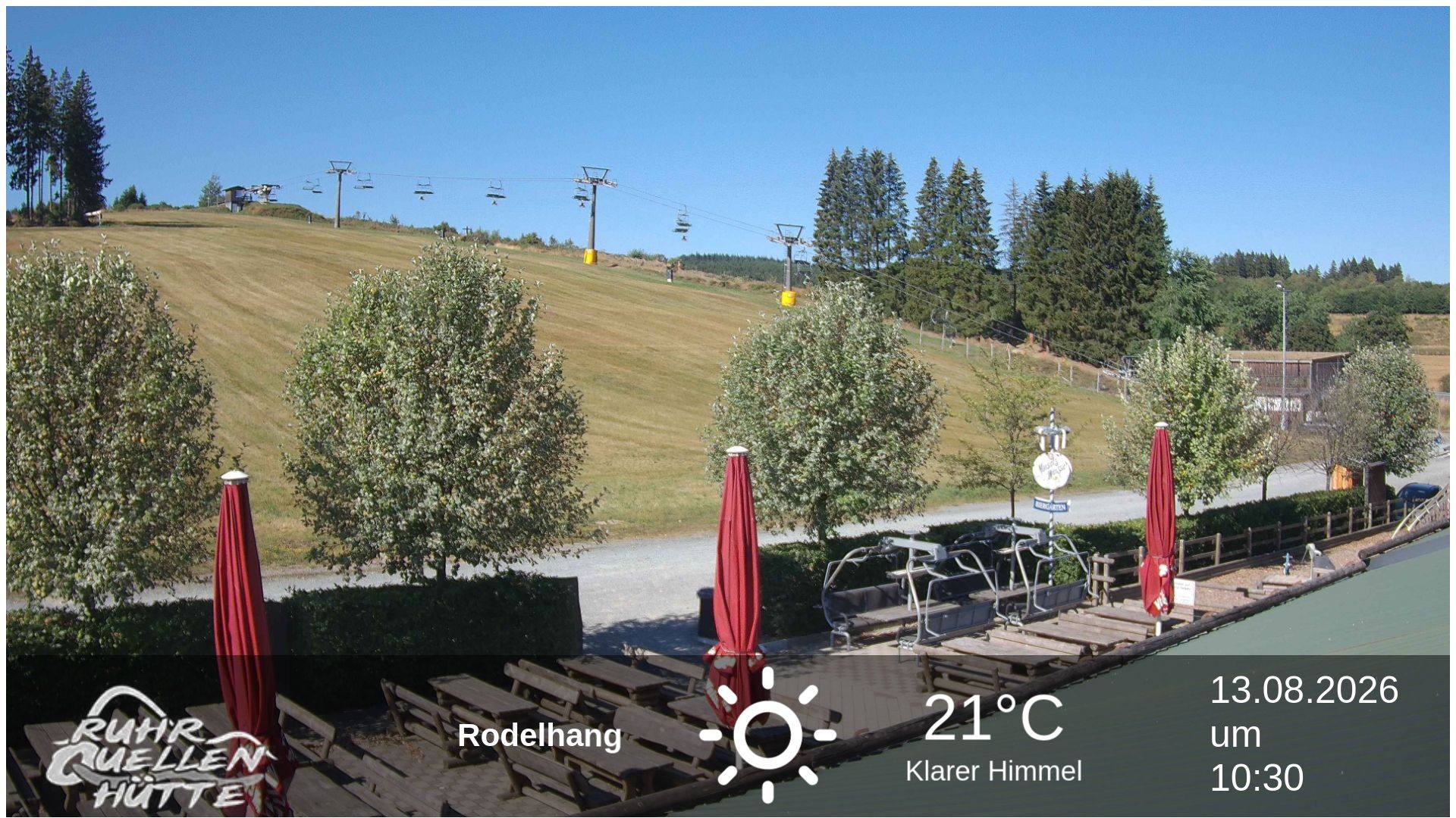Archived image Webcam Ruhrquelle Winterberg Lower station