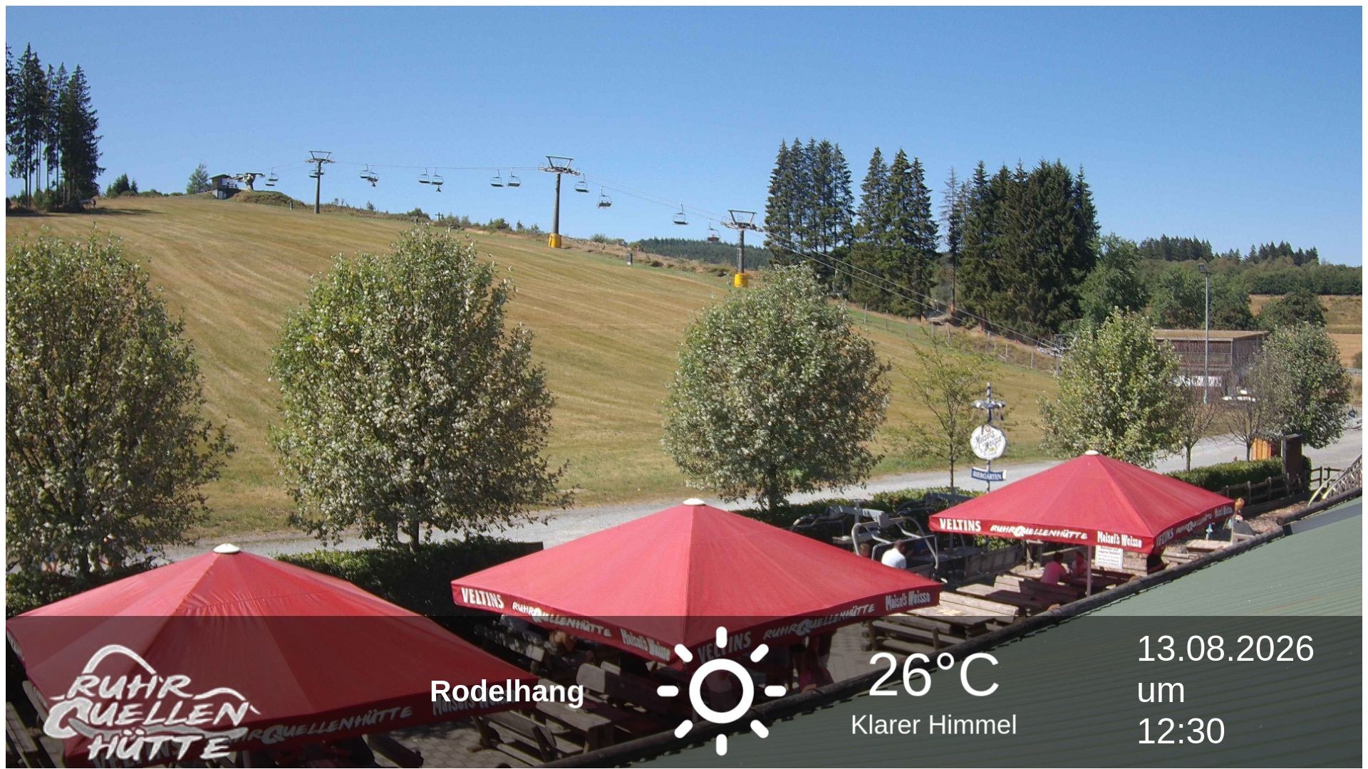 Archived image Webcam Ruhrquelle Winterberg Lower station