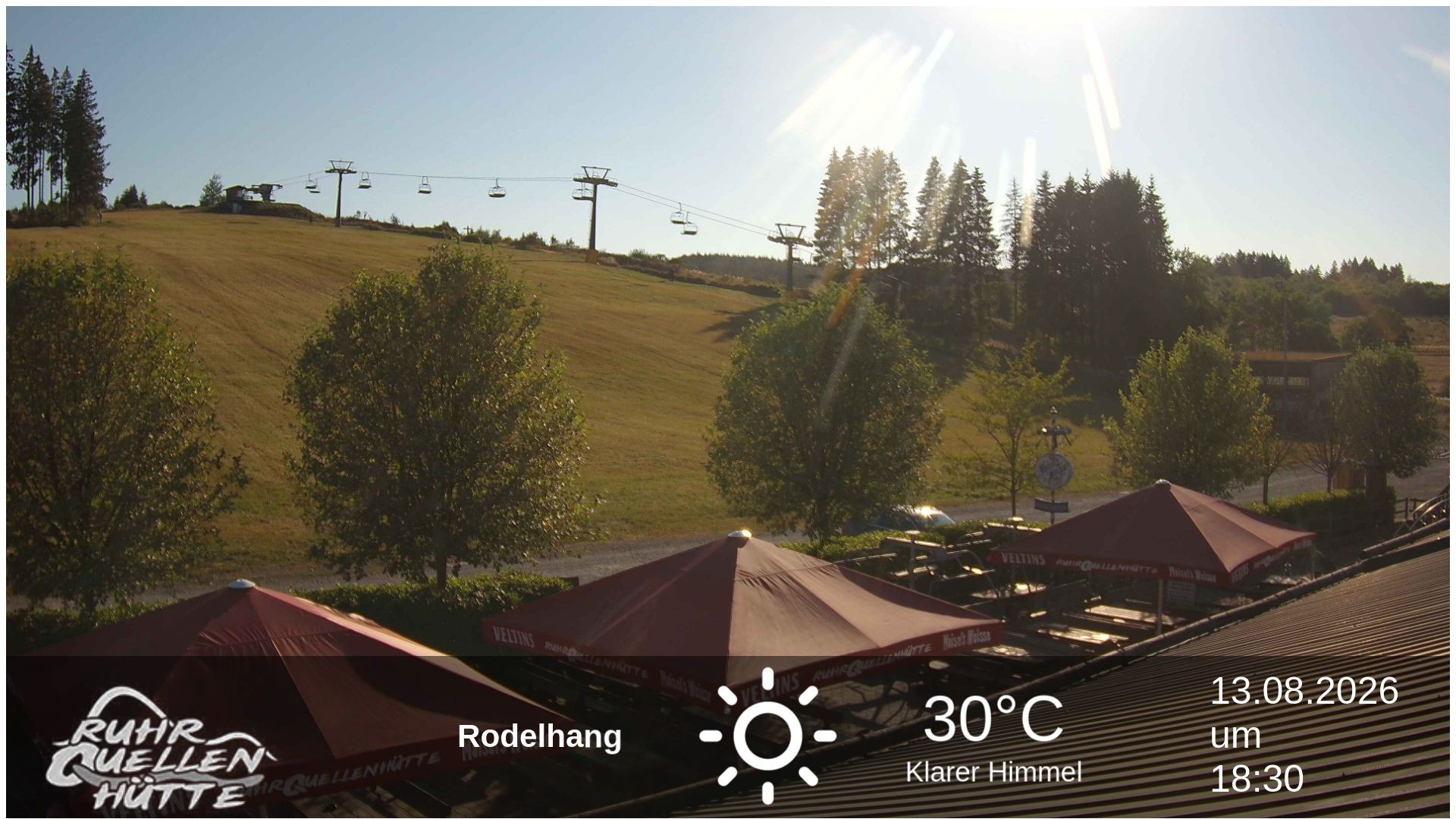 Archived image Webcam Ruhrquelle Winterberg Lower station