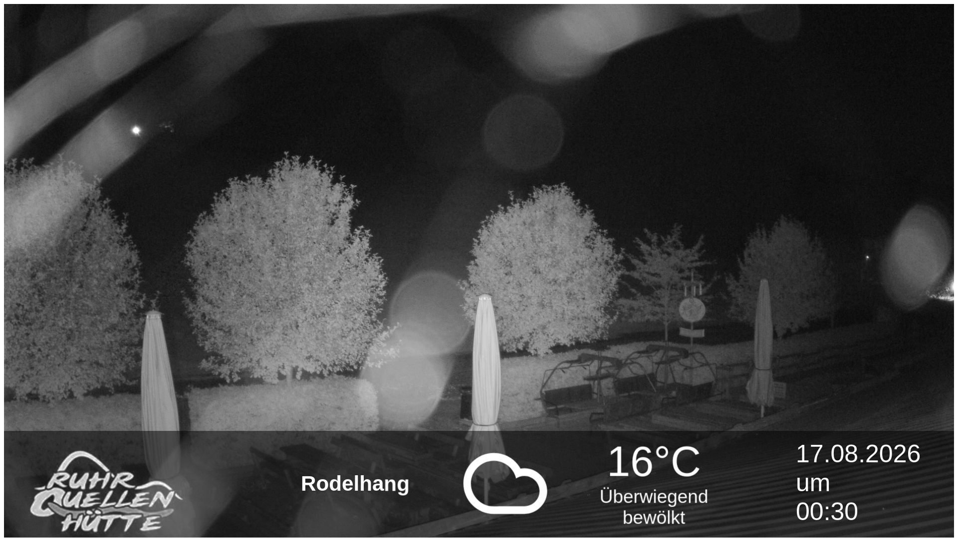 Archived image Webcam Ruhrquelle Winterberg Lower station