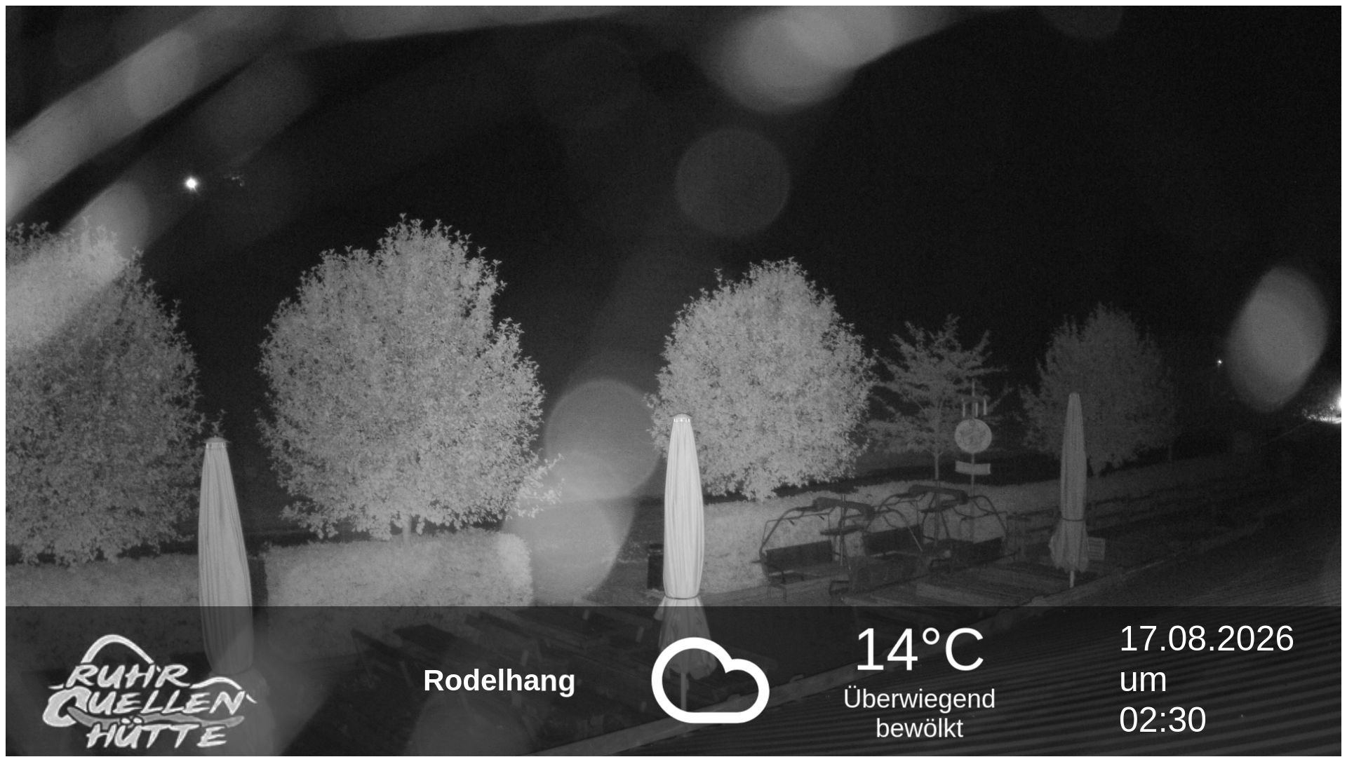 Archived image Webcam Ruhrquelle Winterberg Lower station