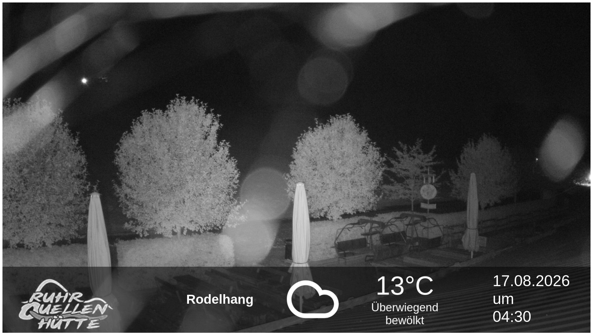 Archived image Webcam Ruhrquelle Winterberg Lower station