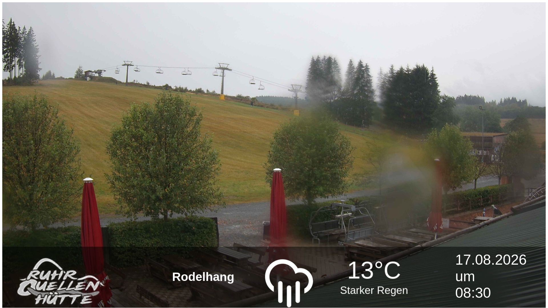 Archived image Webcam Ruhrquelle Winterberg Lower station
