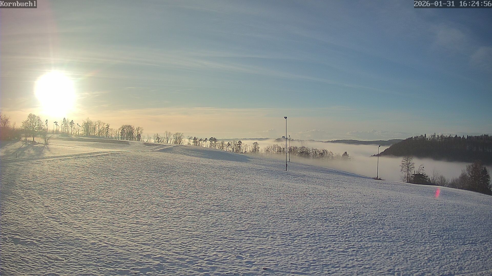 Archiv Foto Webcam Salmendingen Blick Piste und vom Lift