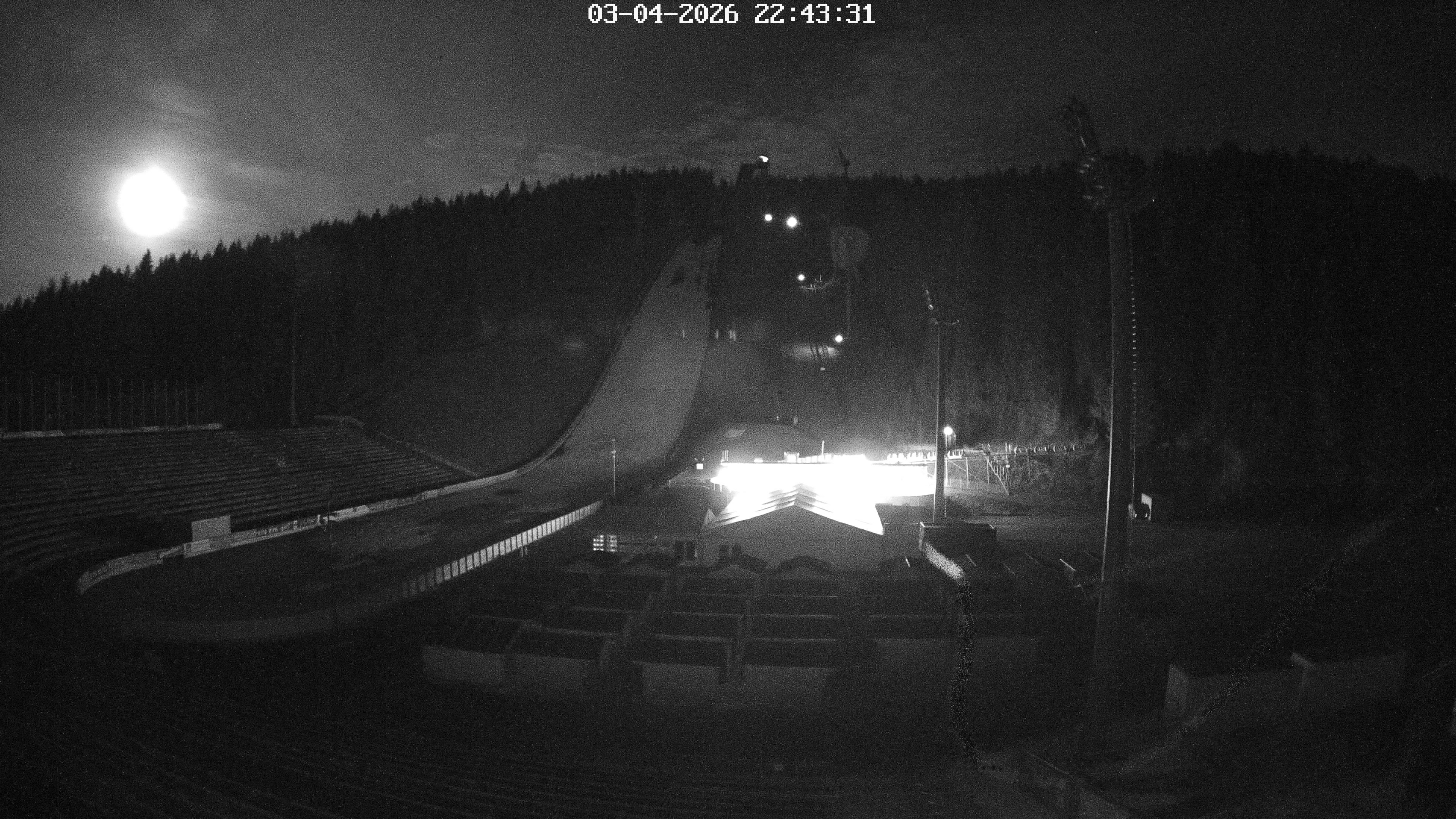 Archived image Webcam Vogtland Arena, Ski Jumping Hill