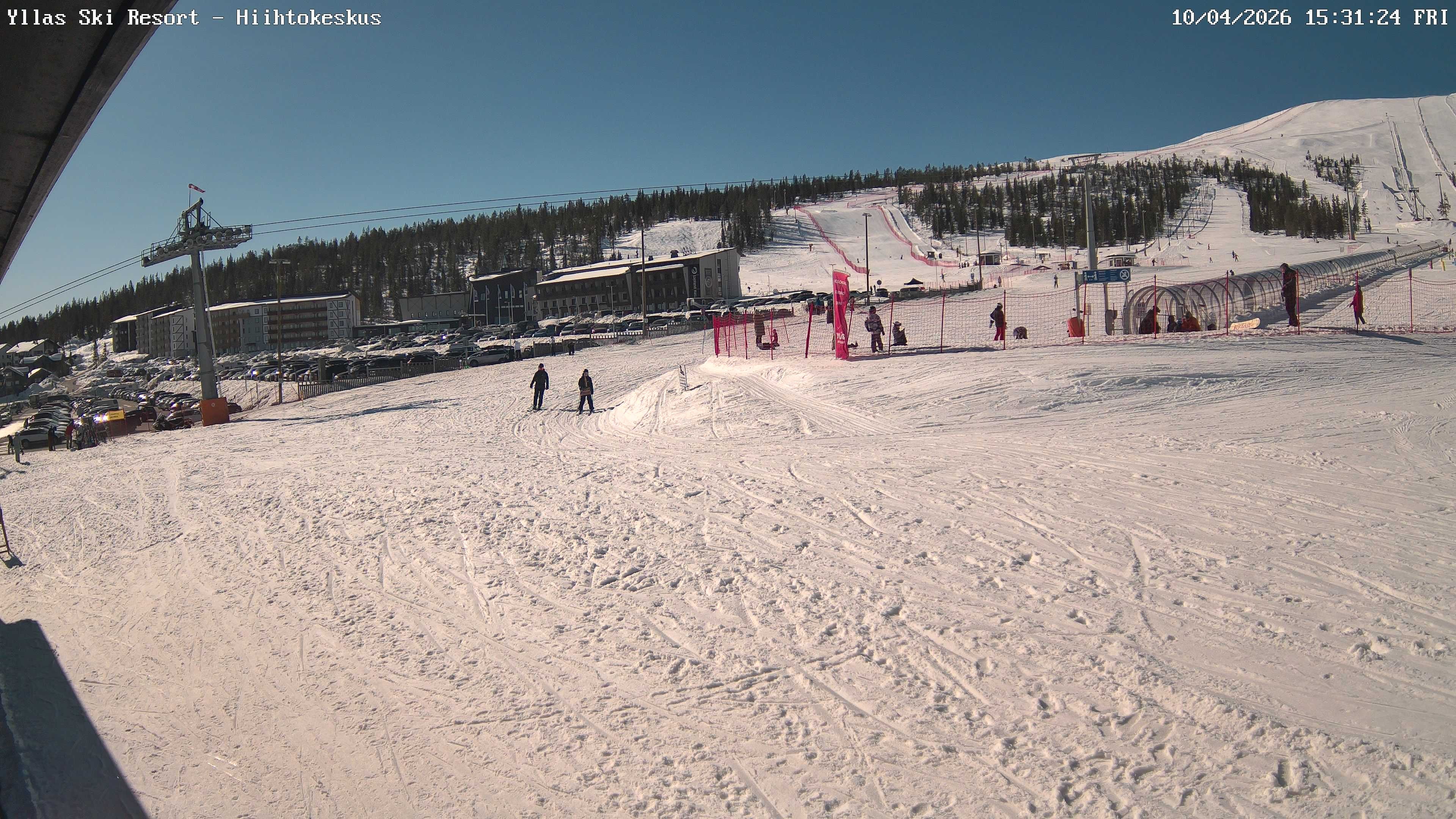Archiv Foto Webcam Talstation des Skigebiets Ylläs, Lappland