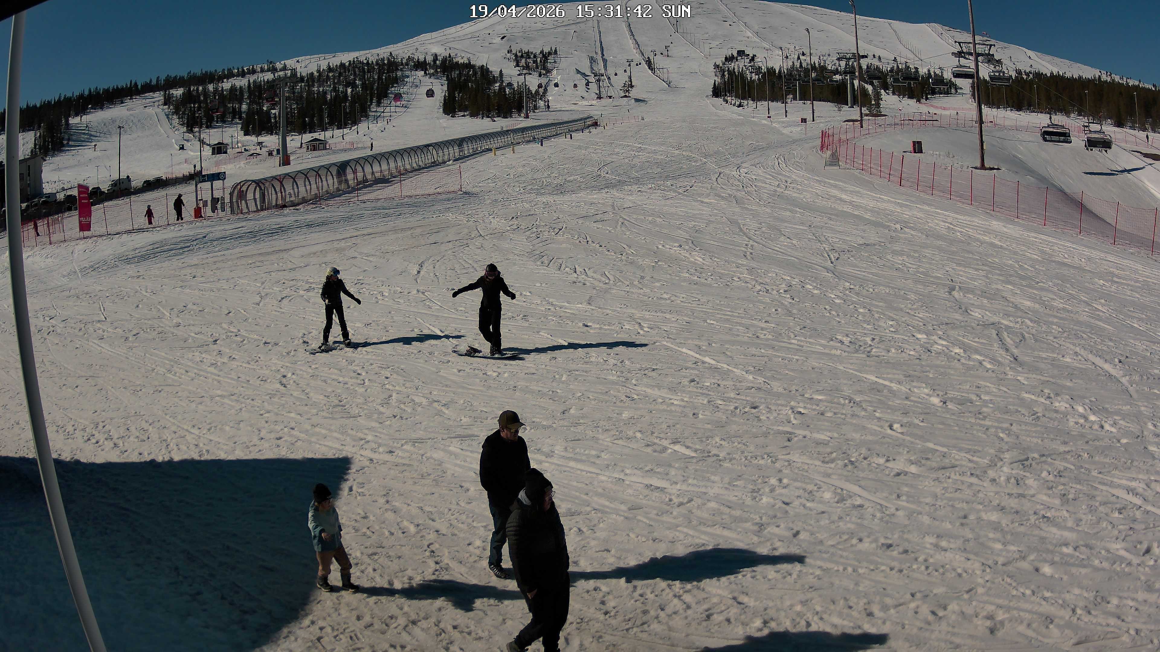 Archiv Foto Webcam Skigebiet Ylläs, Pistenkamera