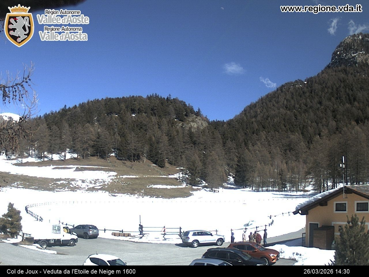 Archiv Foto Webcam Colle di Joux - Aostatal