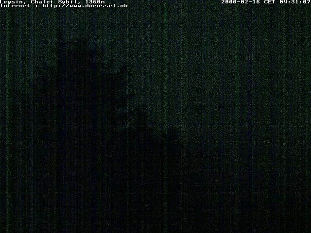 Archiv Foto Webcam Chalet Sybil (1360m), Leysin