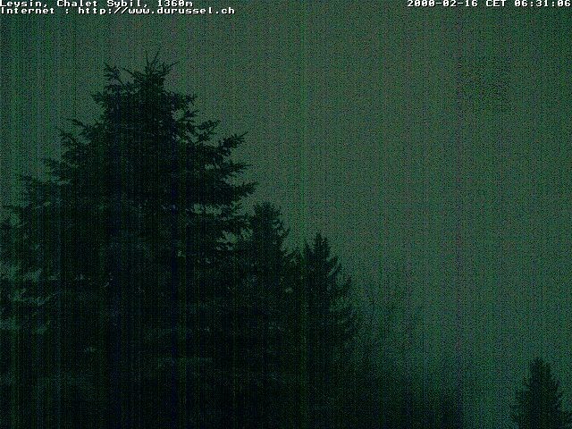 Archiv Foto Webcam Chalet Sybil (1360m), Leysin