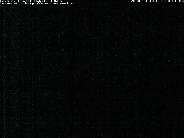 Archiv Foto Webcam Chalet Sybil (1360m), Leysin