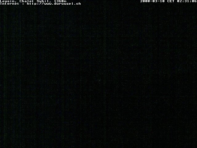 Archiv Foto Webcam Chalet Sybil (1360m), Leysin