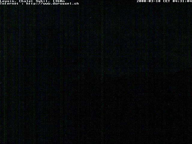 Archiv Foto Webcam Chalet Sybil (1360m), Leysin