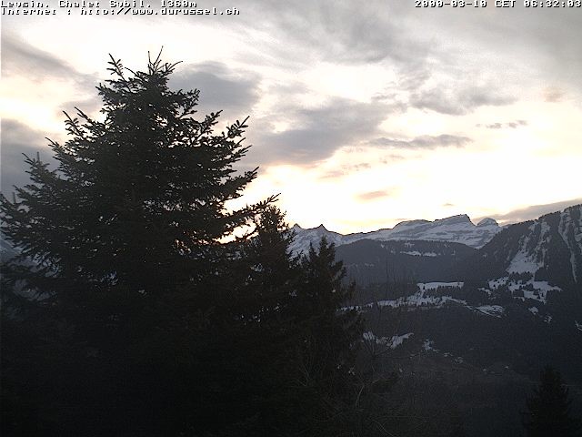 Archiv Foto Webcam Chalet Sybil (1360m), Leysin