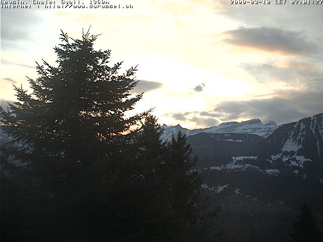 Archiv Foto Webcam Chalet Sybil (1360m), Leysin