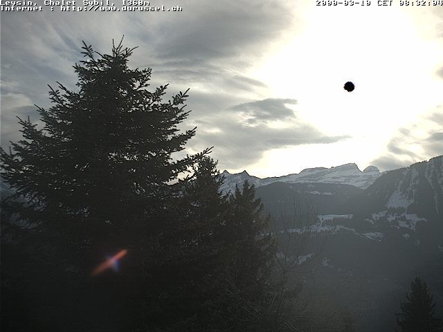 Archiv Foto Webcam Chalet Sybil (1360m), Leysin