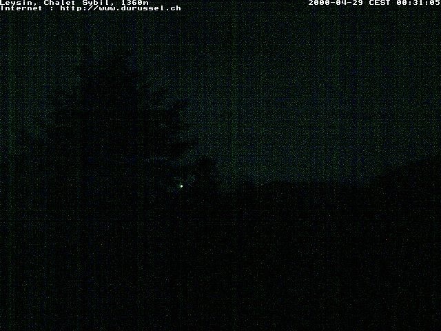Archiv Foto Webcam Chalet Sybil (1360m), Leysin