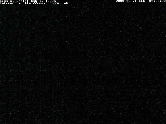 Archiv Foto Webcam Chalet Sybil (1360m), Leysin