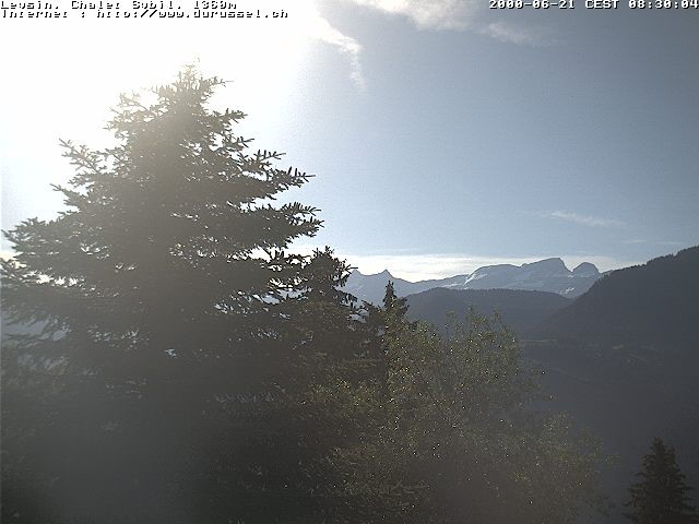 Archiv Foto Webcam Chalet Sybil (1360m), Leysin