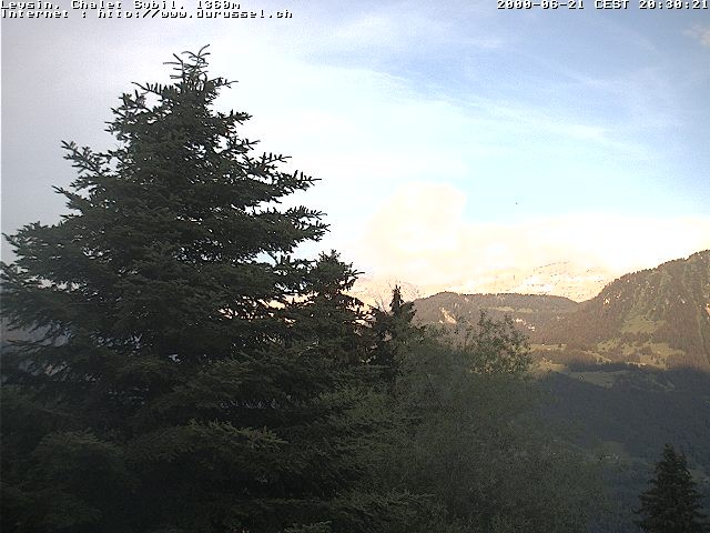 Archiv Foto Webcam Chalet Sybil (1360m), Leysin