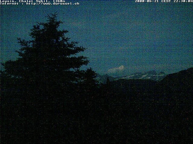 Archiv Foto Webcam Chalet Sybil (1360m), Leysin