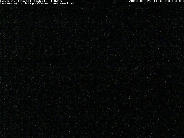 Archived image Webcam Leysin, Chalet Sybil (1360m)