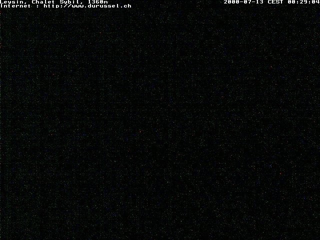 Archiv Foto Webcam Chalet Sybil (1360m), Leysin