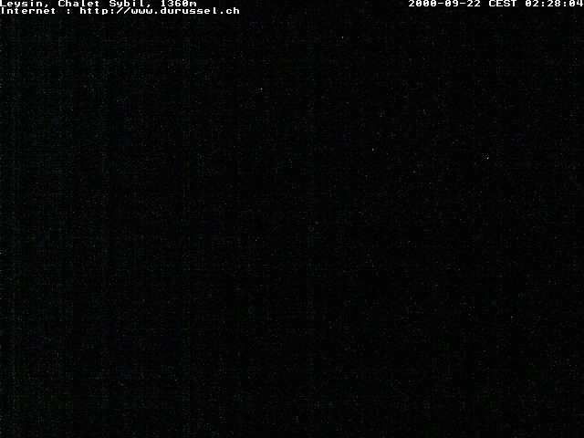 Archiv Foto Webcam Chalet Sybil (1360m), Leysin