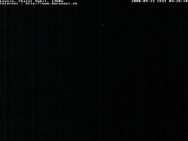 Archiv Foto Webcam Chalet Sybil (1360m), Leysin
