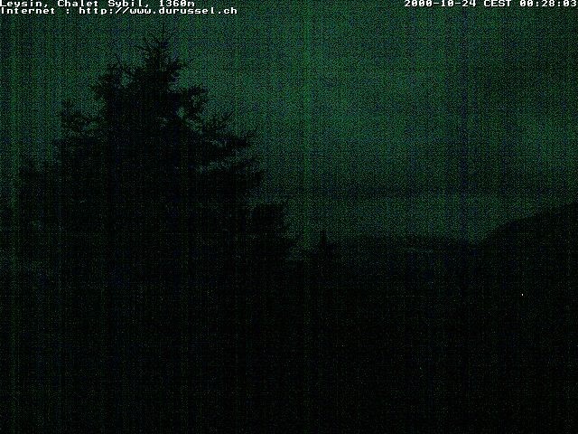 Archiv Foto Webcam Chalet Sybil (1360m), Leysin