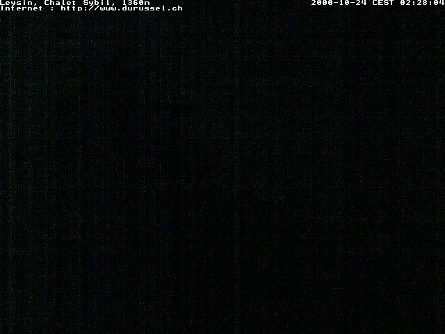 Archiv Foto Webcam Chalet Sybil (1360m), Leysin