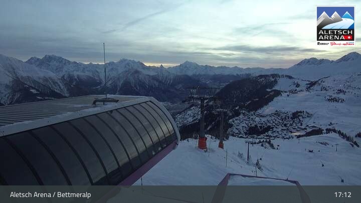 Archiv Foto Webcam Bettmeralp - Bergstation Wurzenbord